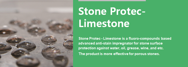 ConfiAd® Stone Protec - Limestone is a fluoro-compounds based advanced anti-stain impregnator for stone surface protection against water, oil, grease, wine, etc.
The product is more effective for porous stones.